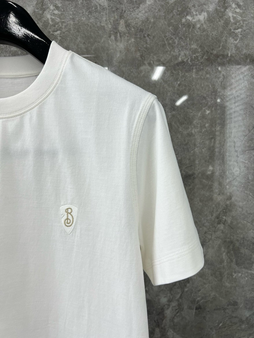 버버리 자수 로고 사이드 스티치 반팔티