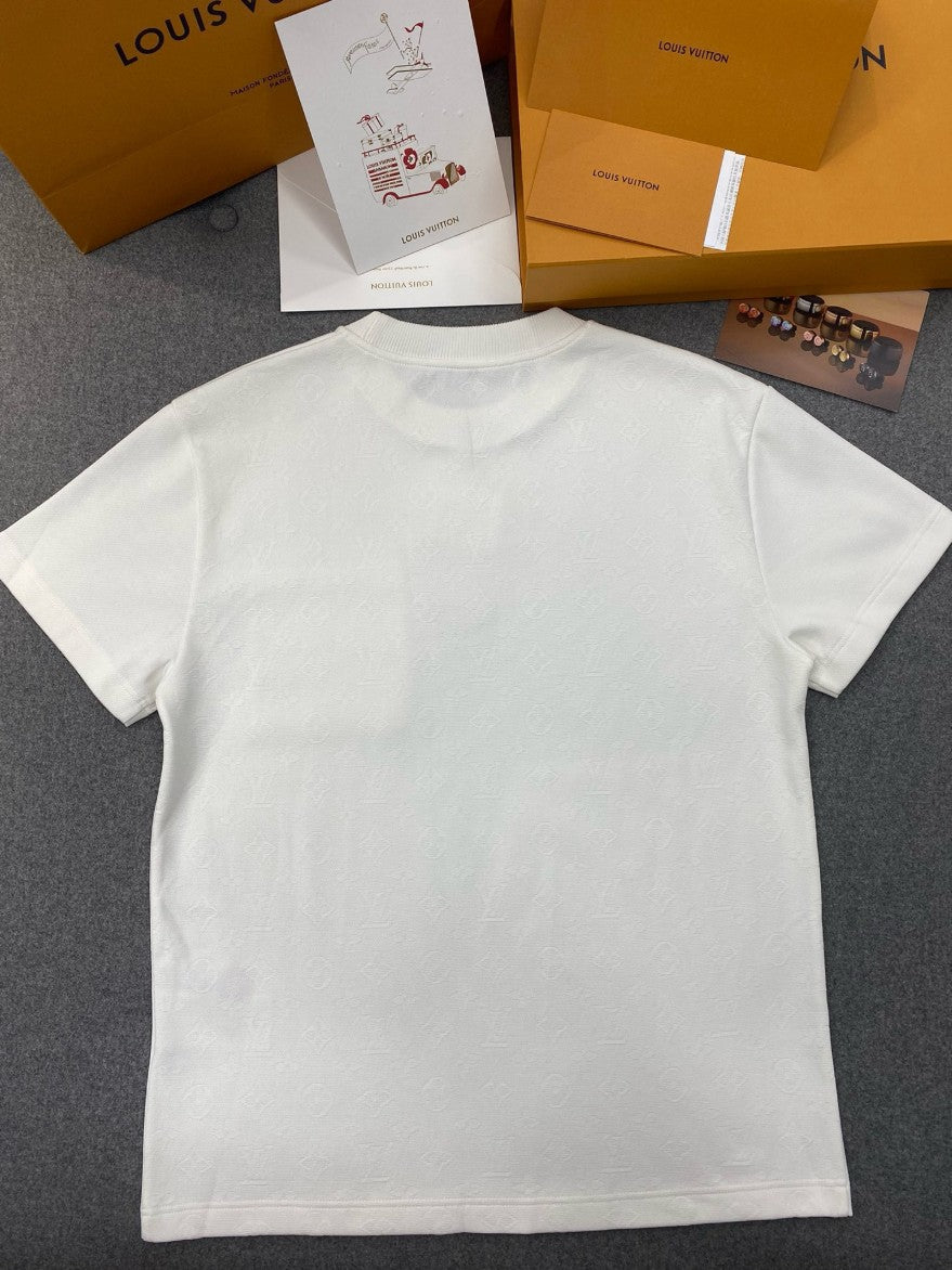 루이비통 포켓 LV 로고 반팔티