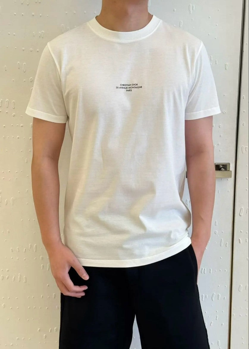 디올 스몰 레터링 로고 반팔티