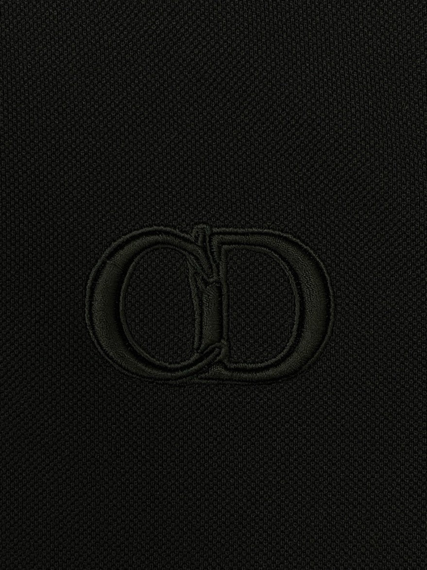 디올 CD 로고 피케 카라 반팔티