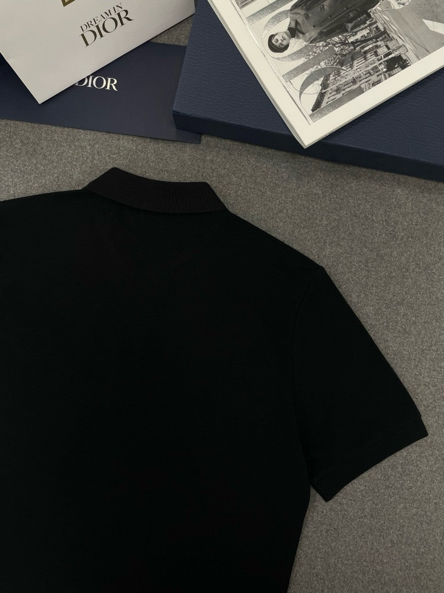 디올 CD 로고 피케 카라 반팔티