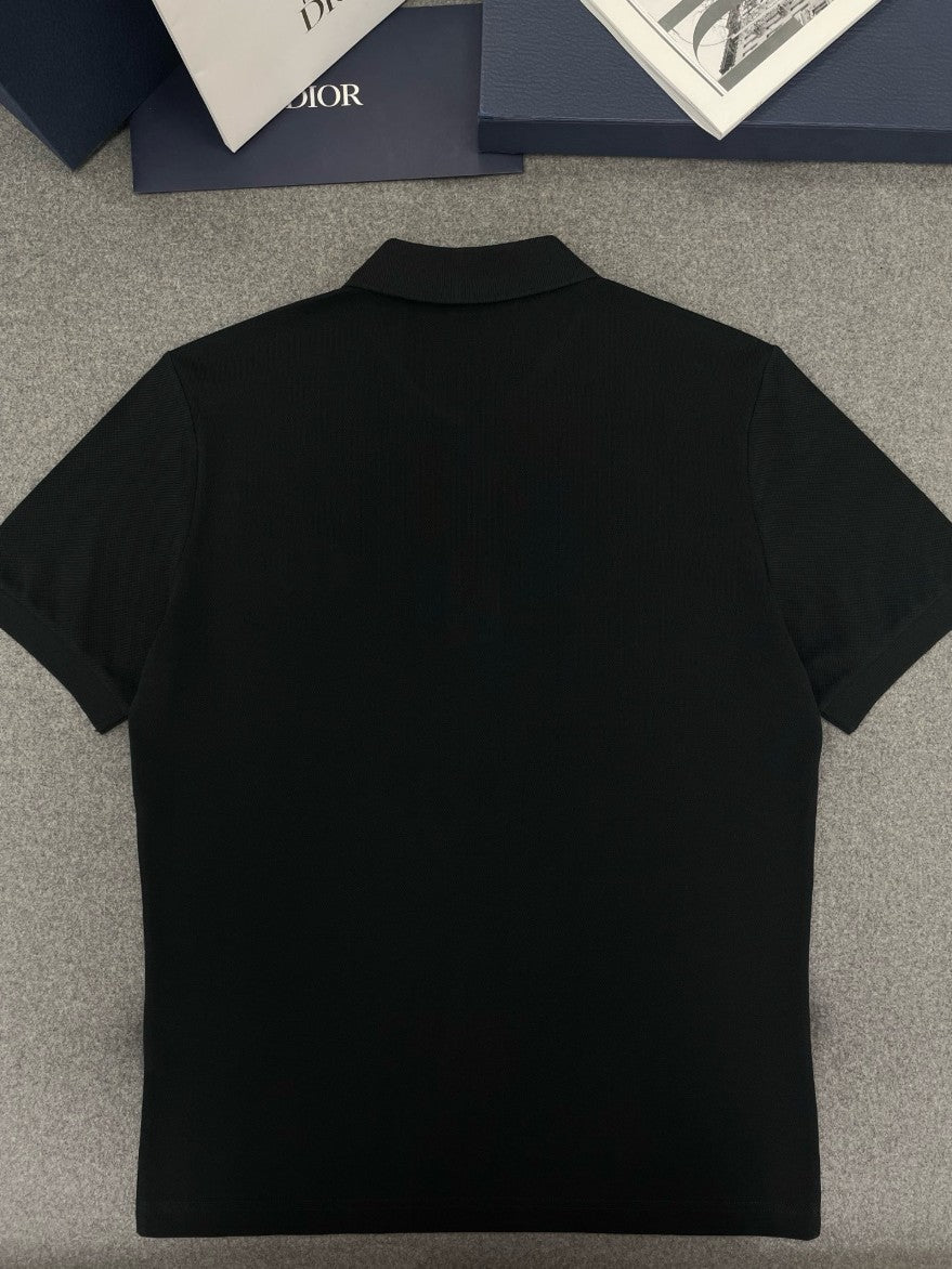 디올 CD 로고 피케 카라 반팔티