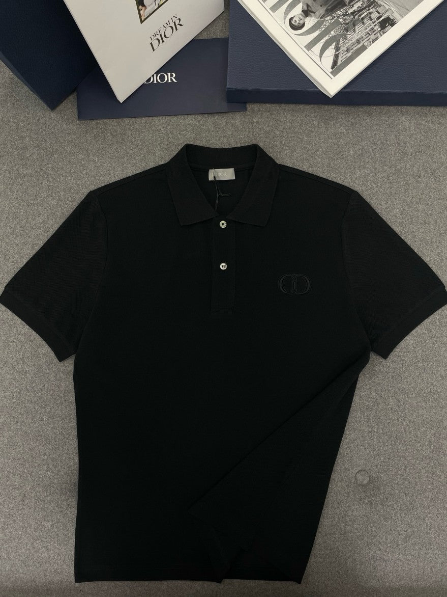 디올 CD 로고 피케 카라 반팔티