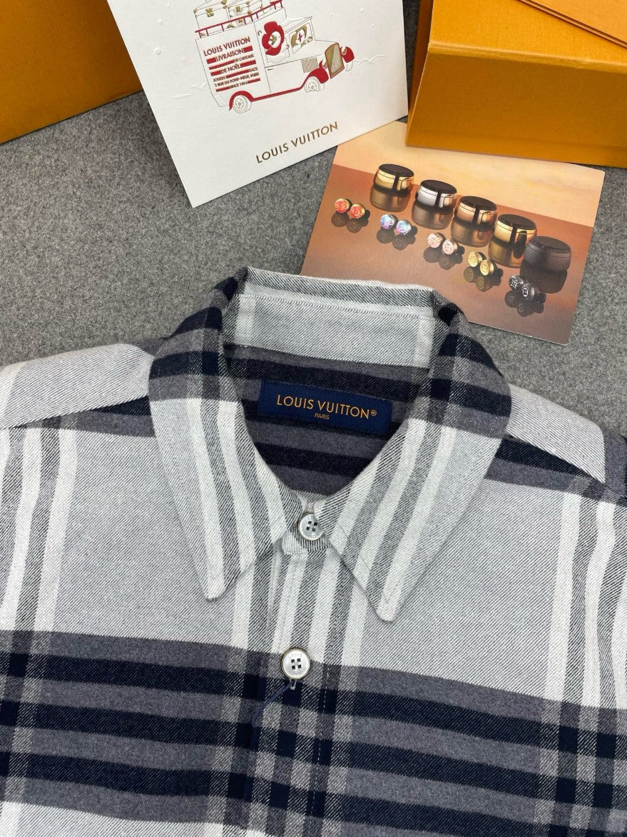루이비통 오버핏 체크 남방 셔츠