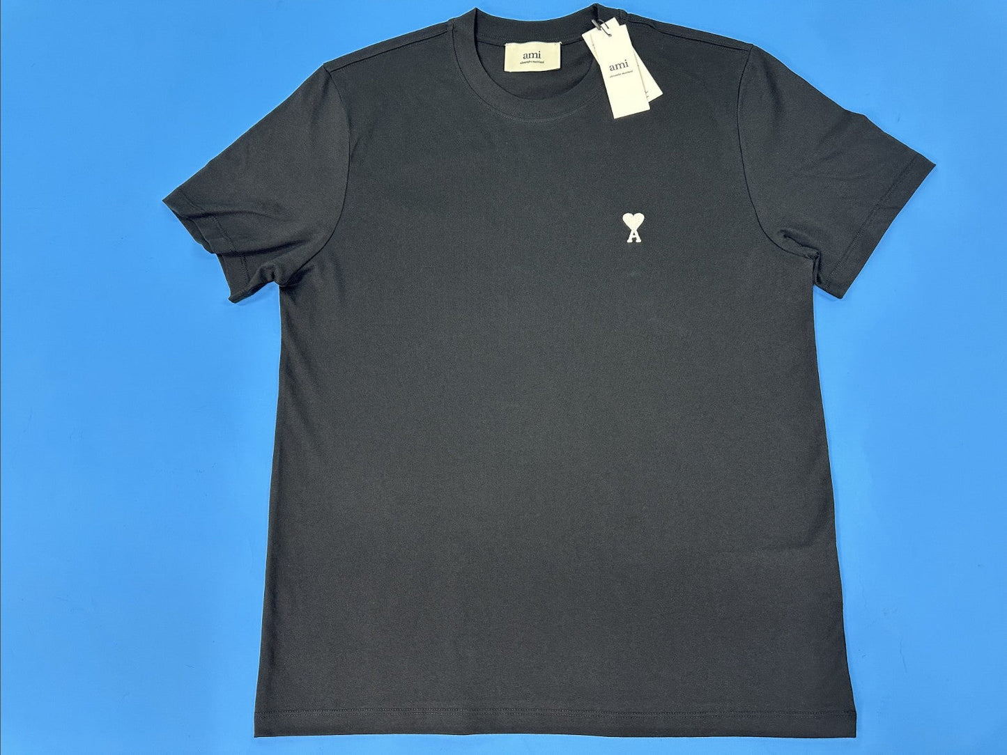 아미 화이트 로고 반팔티