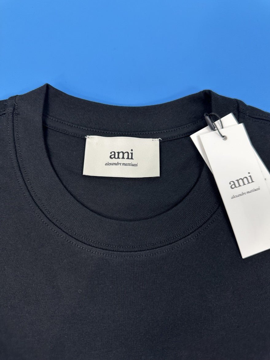 아미 화이트 로고 반팔티