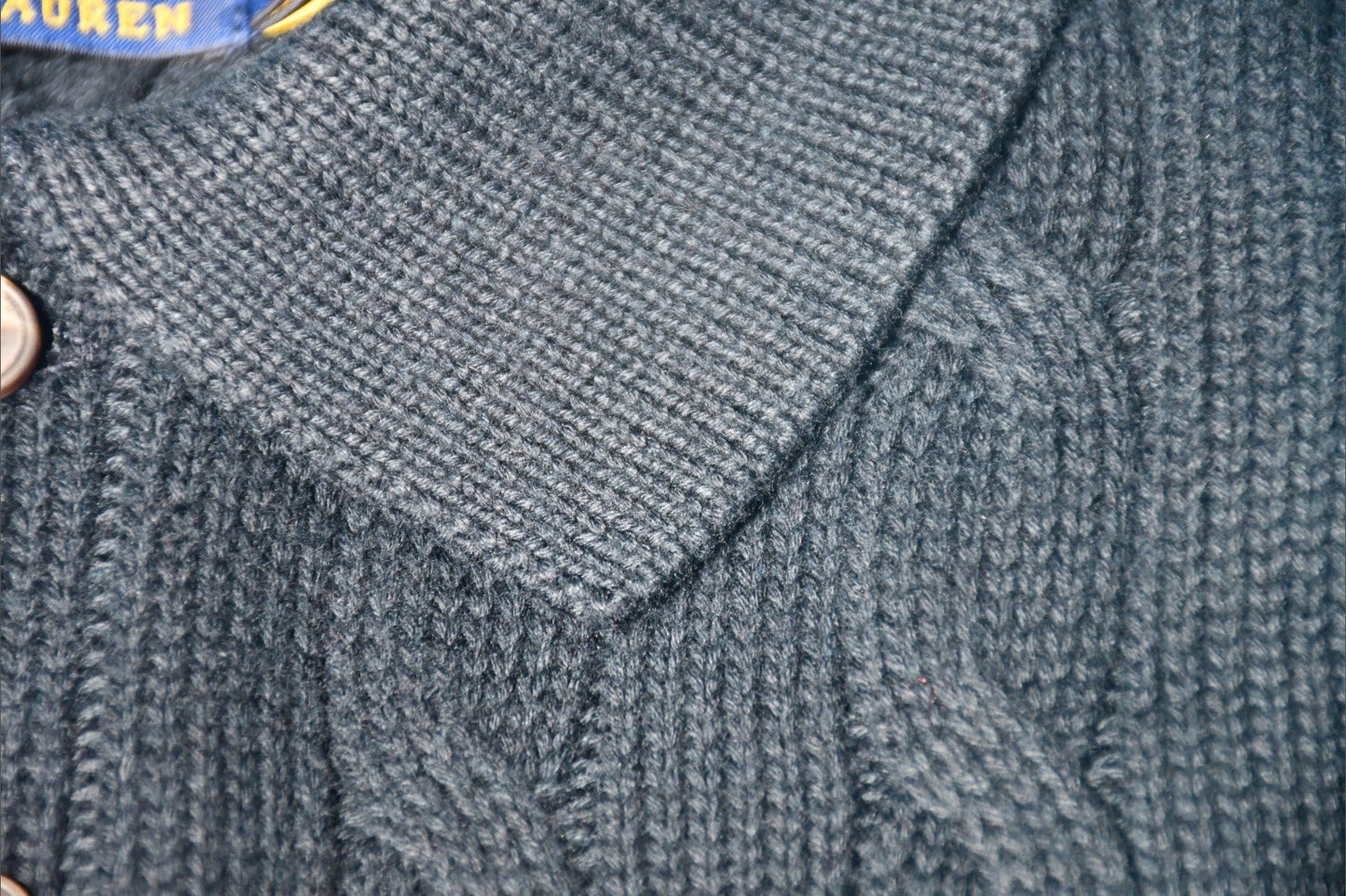 폴로 랄프로렌 케이블 카라 니트 반팔티