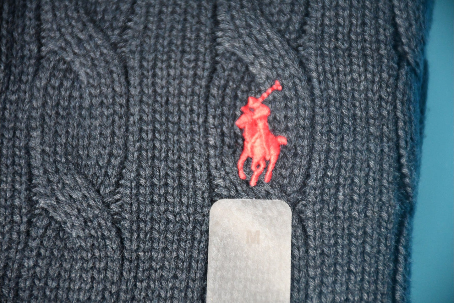 폴로 랄프로렌 케이블 카라 니트 반팔티