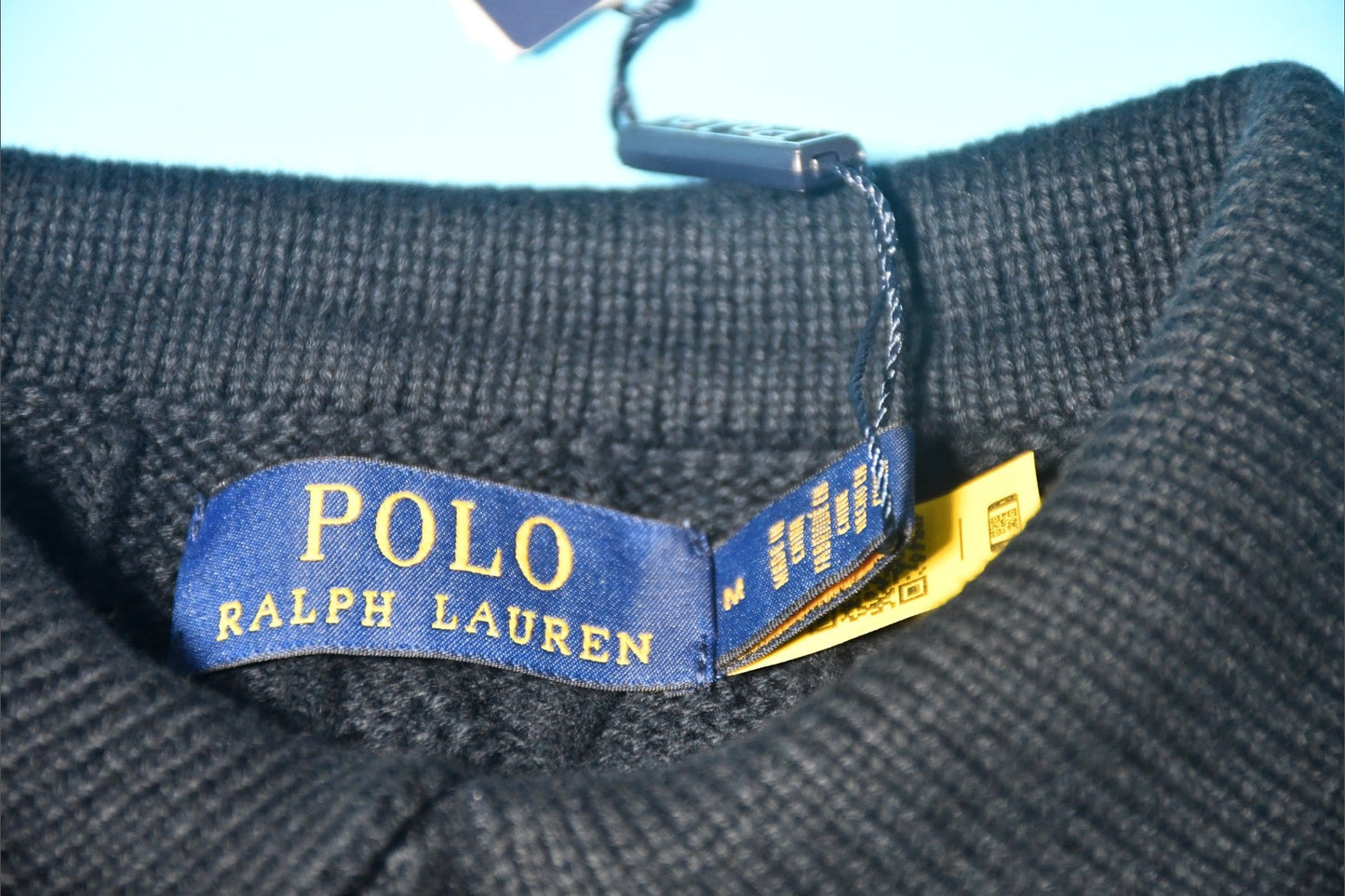 폴로 랄프로렌 케이블 카라 니트 반팔티