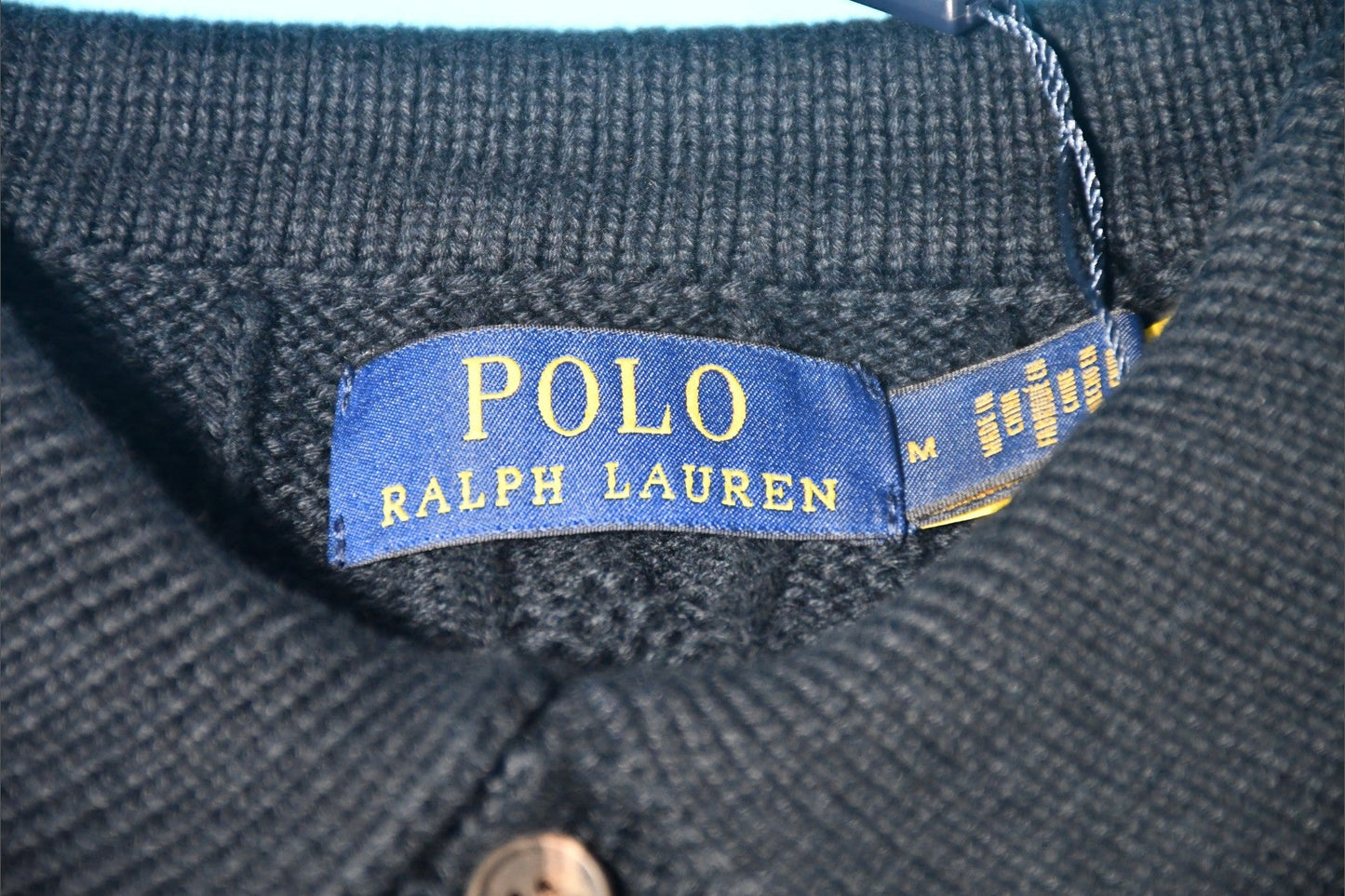 폴로 랄프로렌 케이블 카라 니트 반팔티