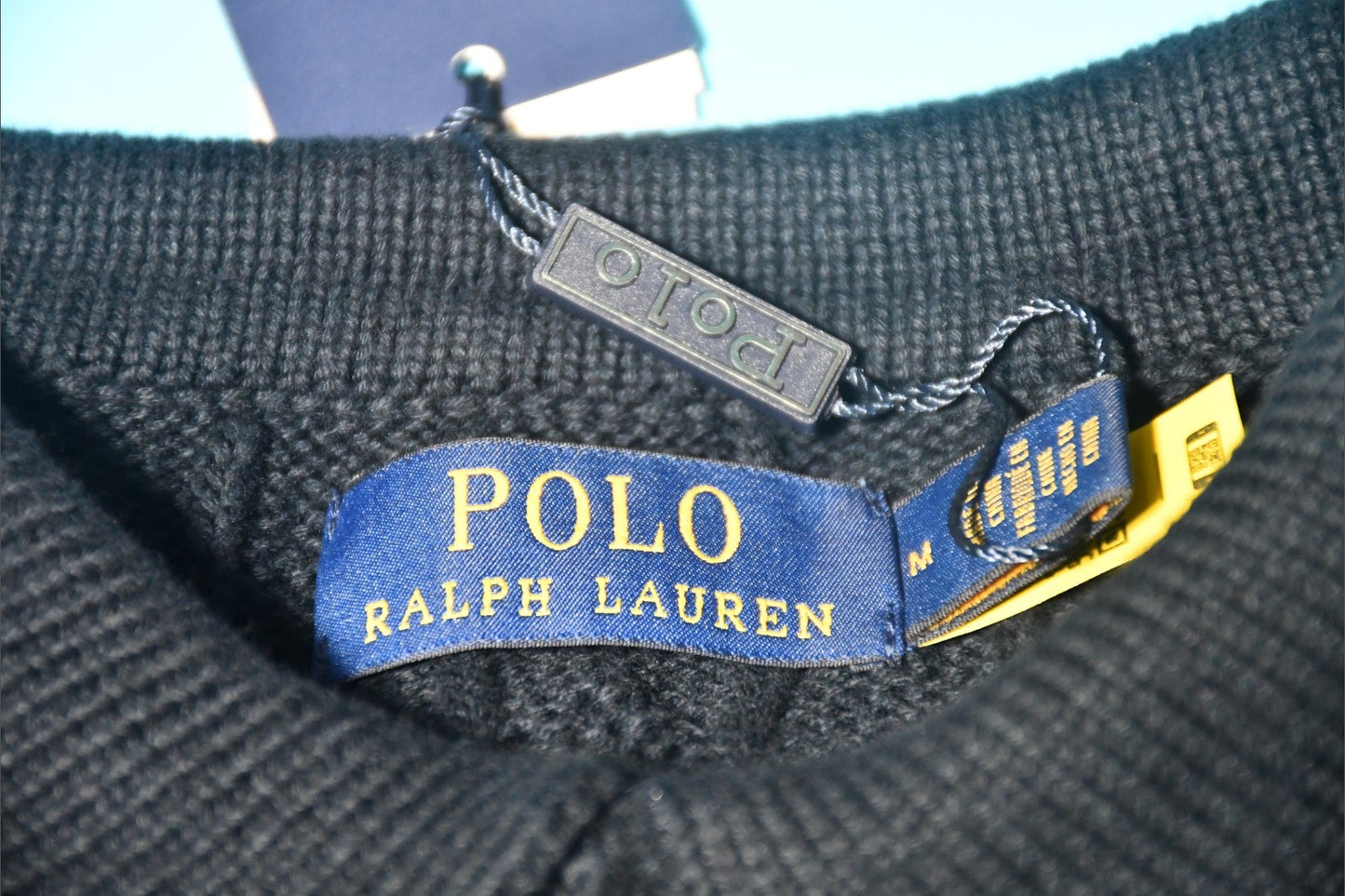 폴로 랄프로렌 케이블 카라 니트 반팔티