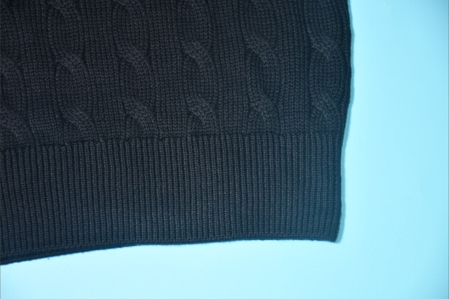 폴로 랄프로렌 케이블 카라 니트 반팔티