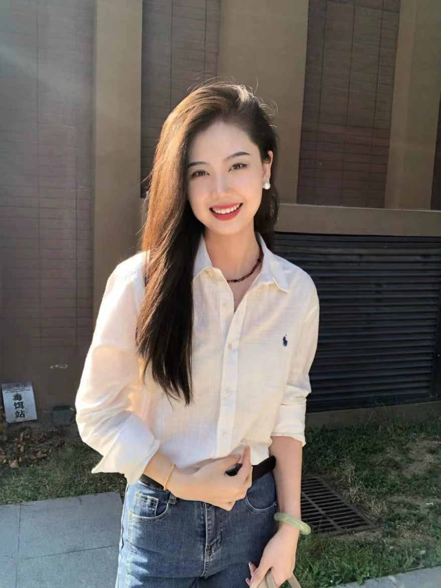 폴로 랄프로렌 여성 린넨 남방 셔츠