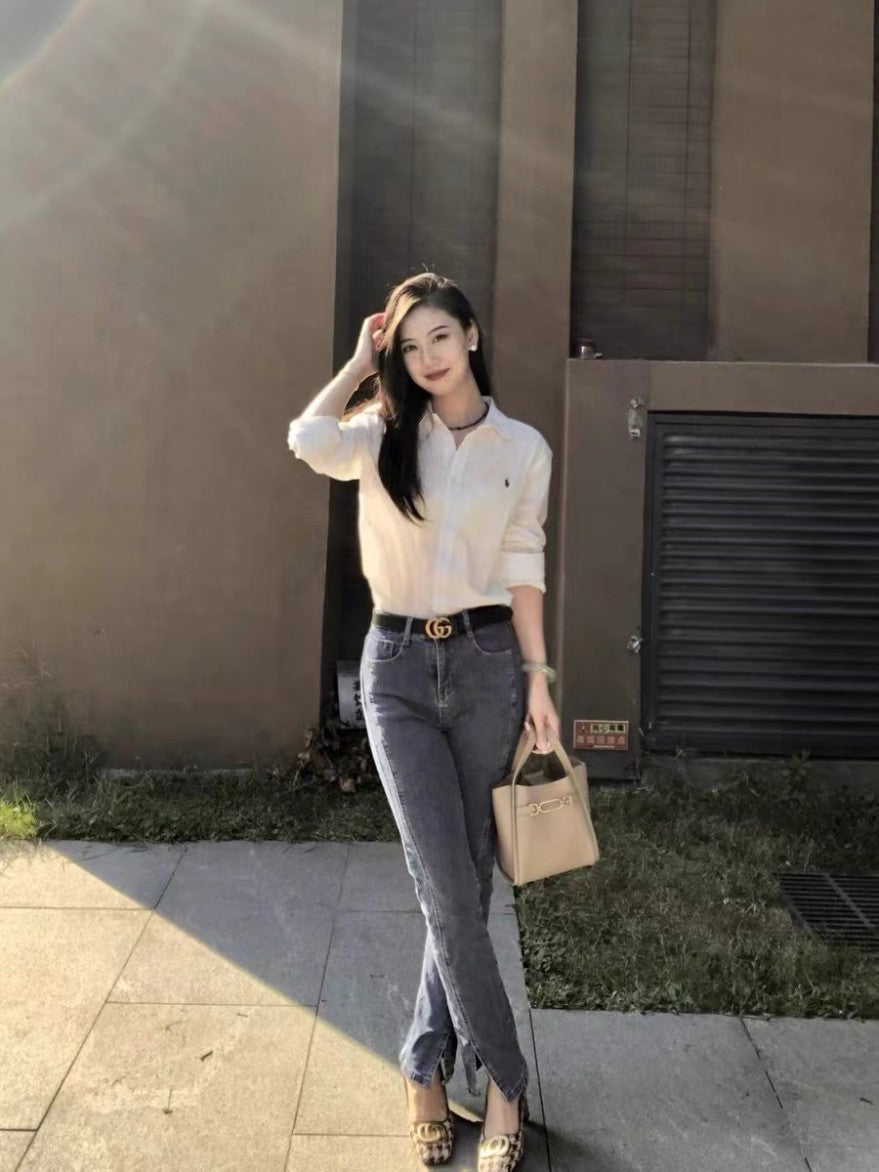 폴로 랄프로렌 여성 린넨 남방 셔츠