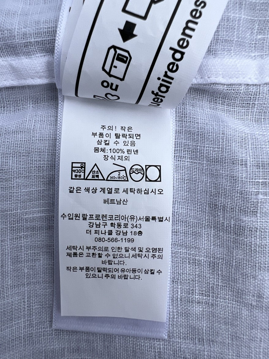 폴로 랄프로렌 여성 린넨 남방 셔츠
