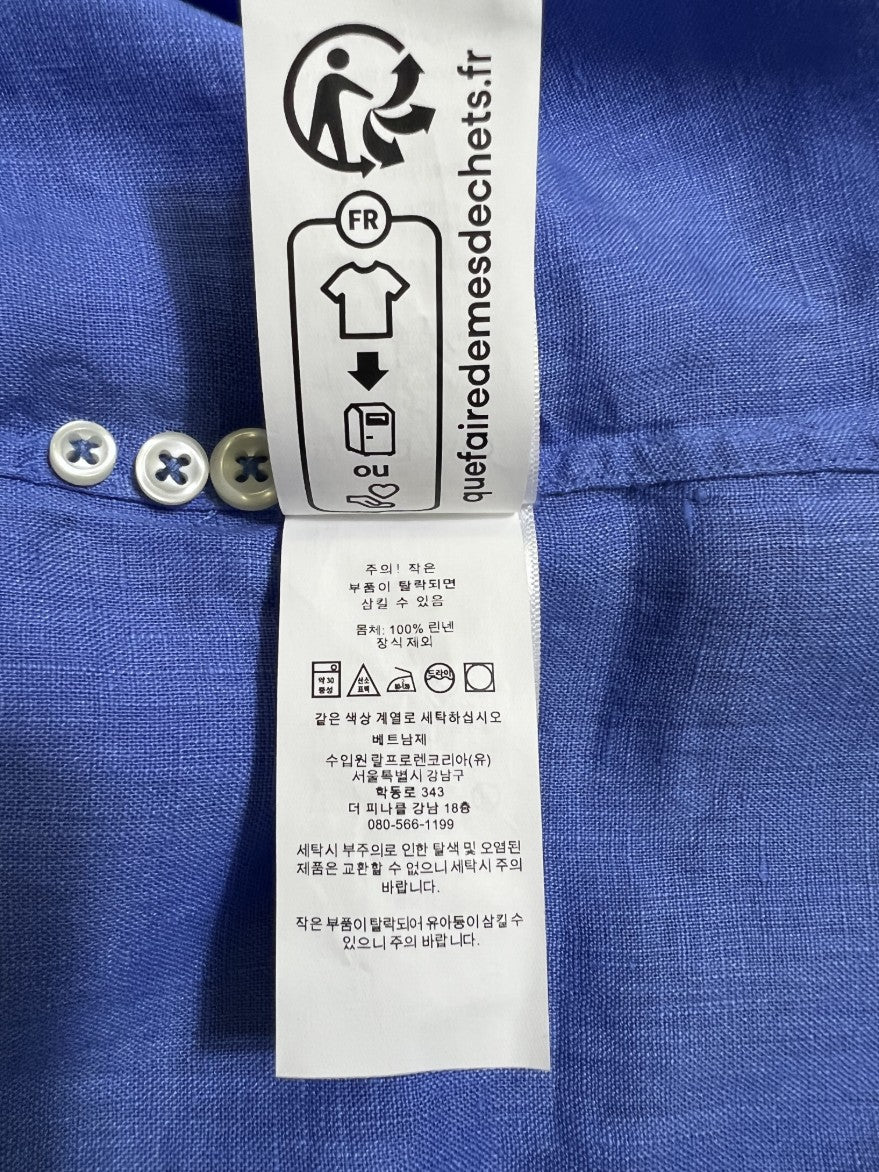 폴로 랄프로렌 블루 린넨 남방 셔츠