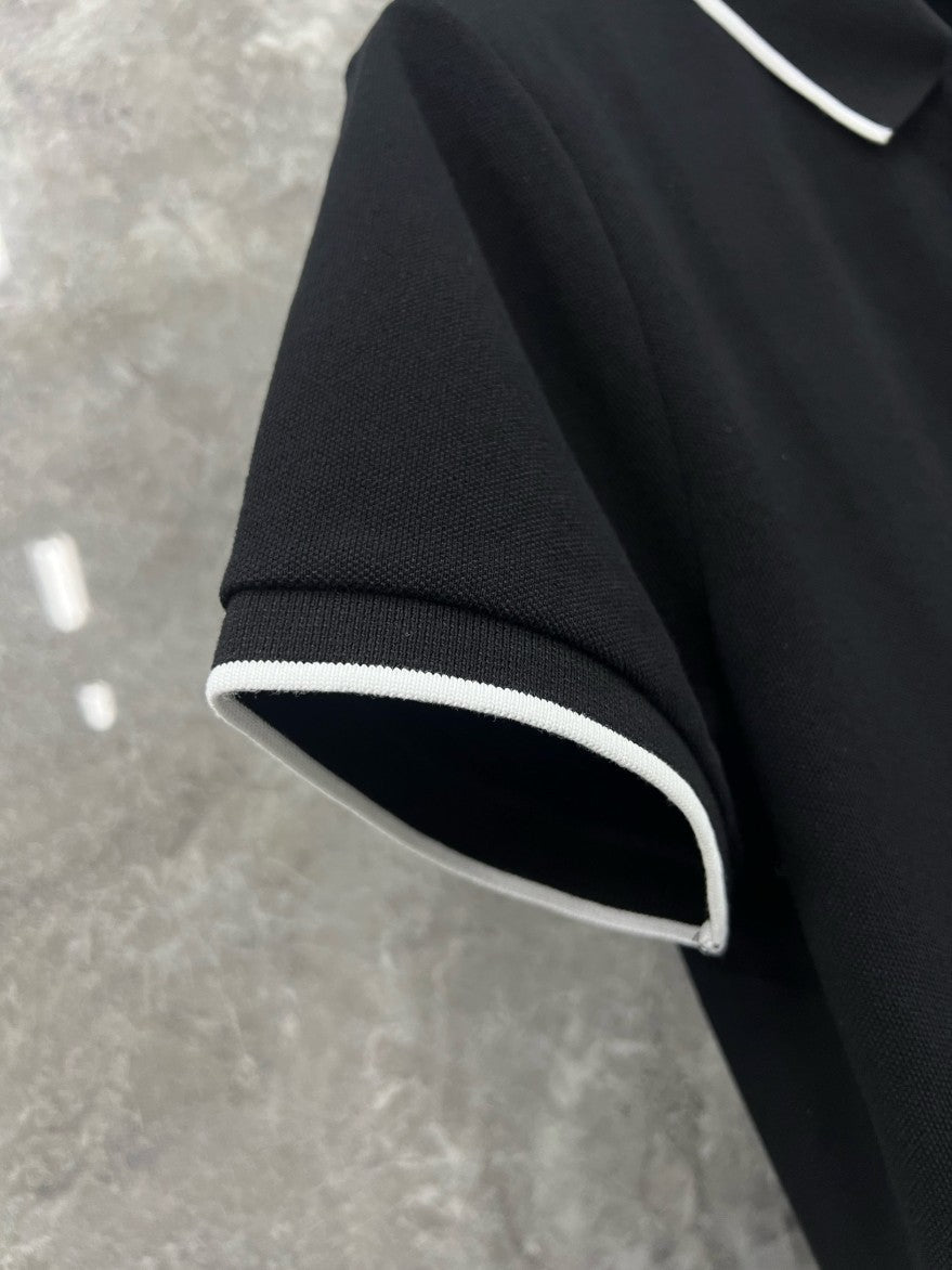 셀린느 자수 로고 카라 반팔티