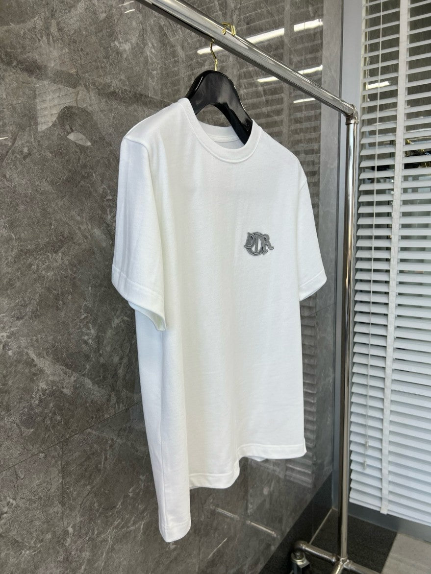 디올 패치 로고 반팔티