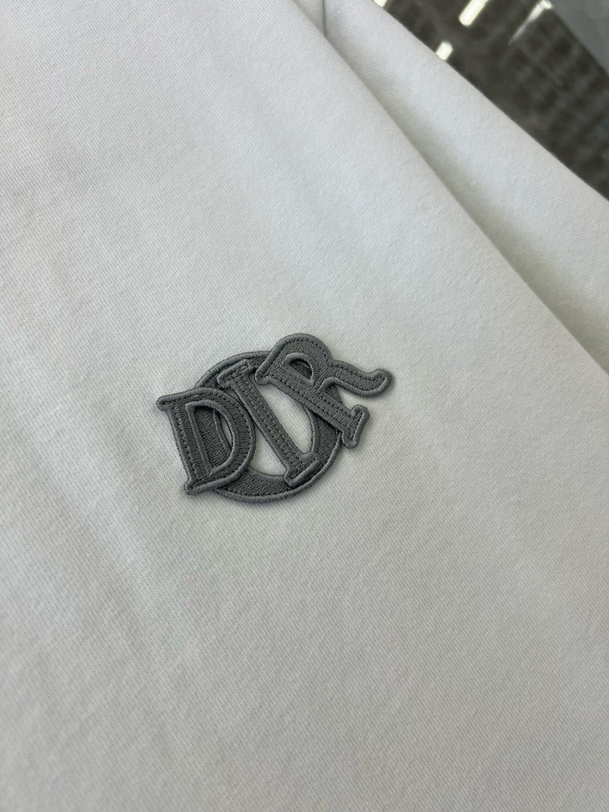 디올 패치 로고 반팔티