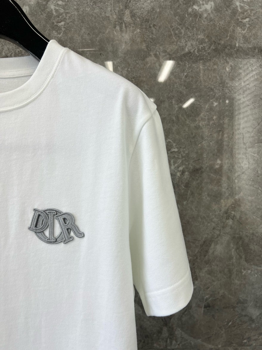 디올 패치 로고 반팔티