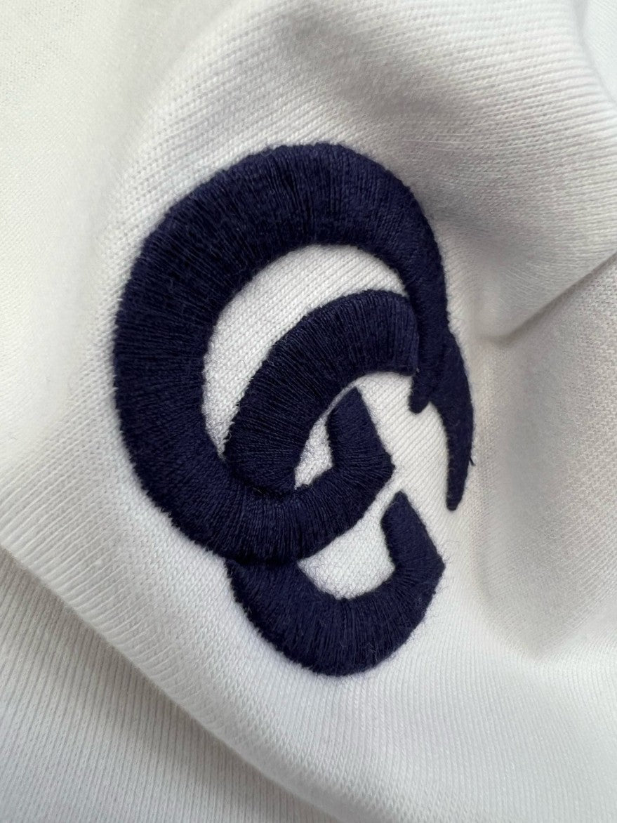 구찌 자수 GG 로고 반팔티