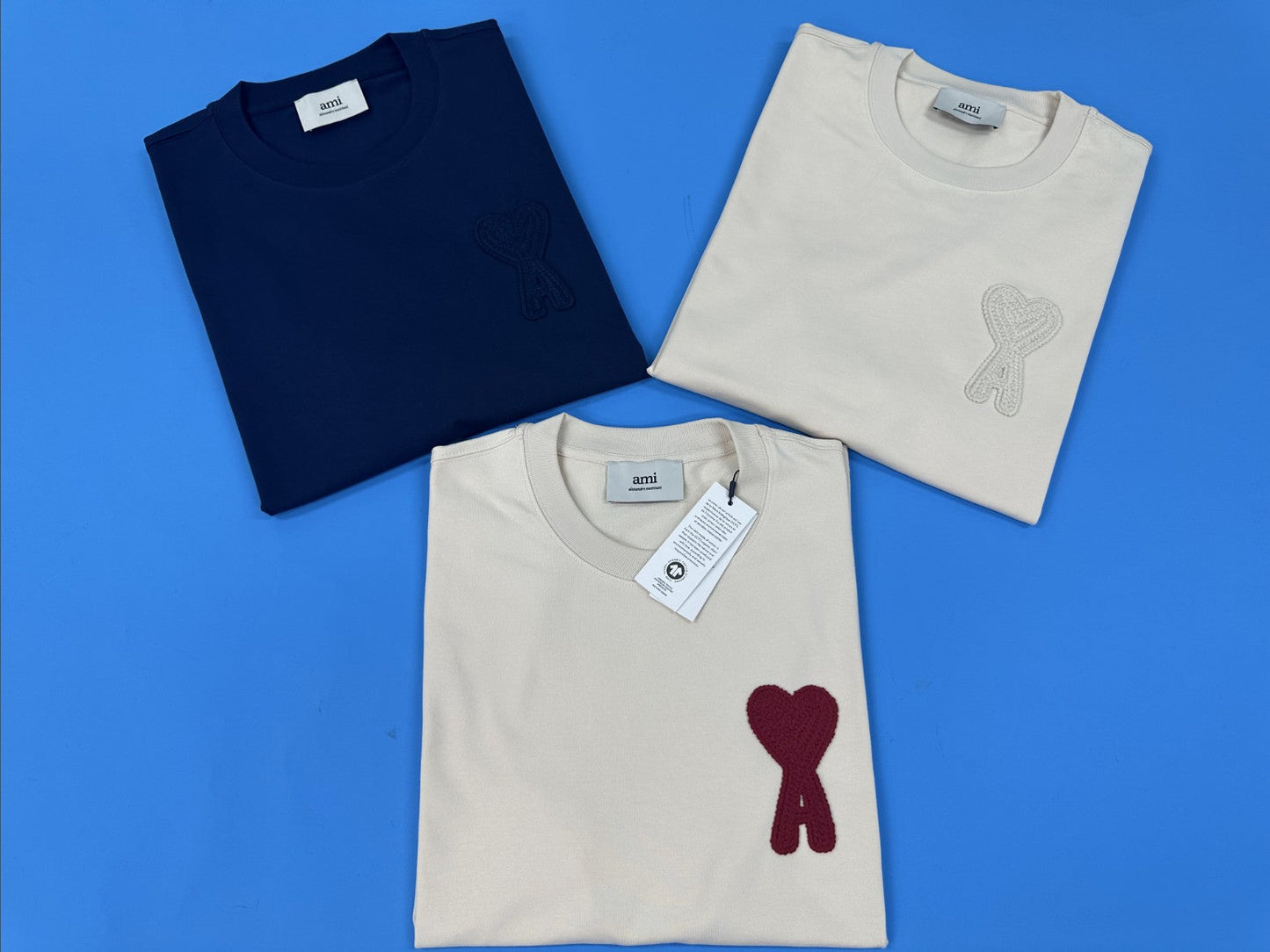 아미 빅 로고 반팔티