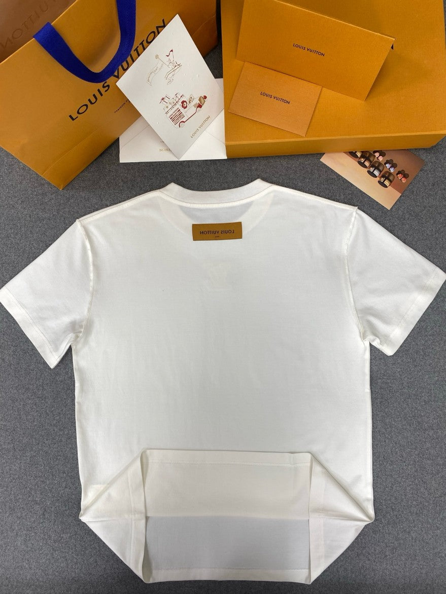 루이비통 LV 입체 로고 반팔티