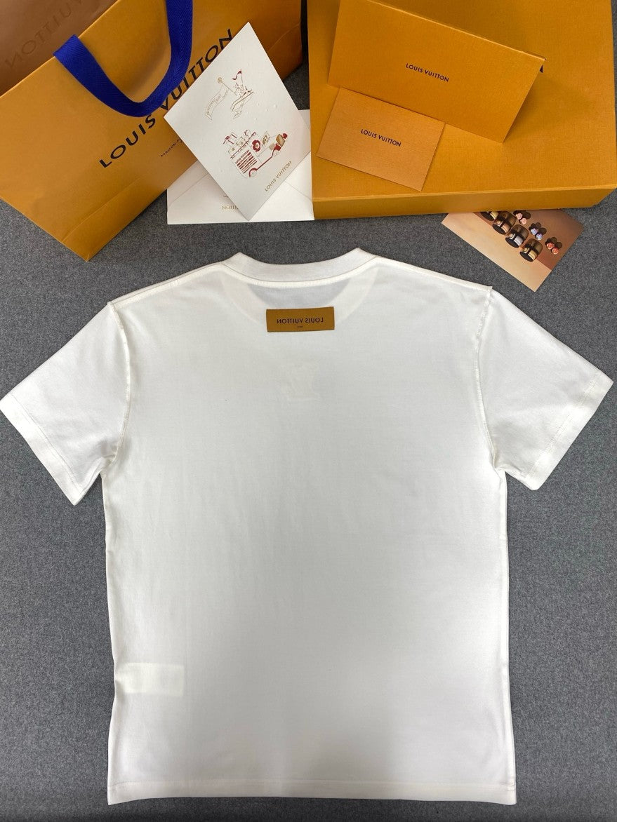 루이비통 LV 입체 로고 반팔티