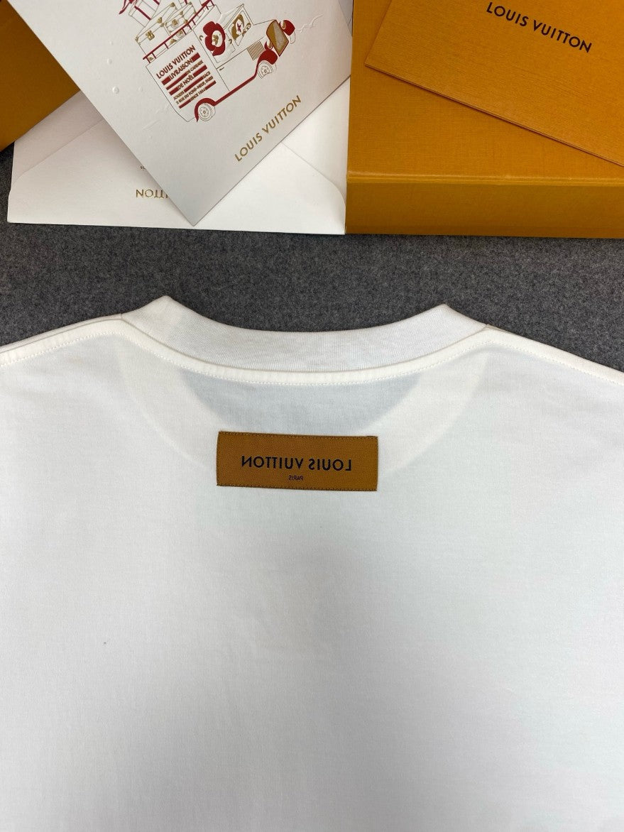 루이비통 LV 입체 로고 반팔티