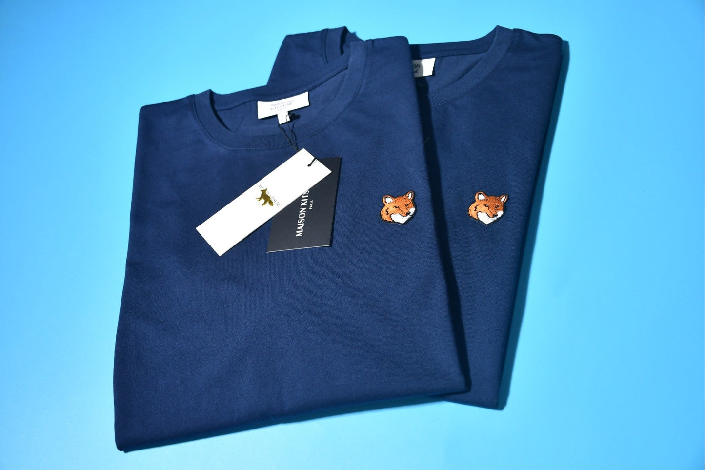 메종키츠네 싱글 헤드 로고 반팔티
