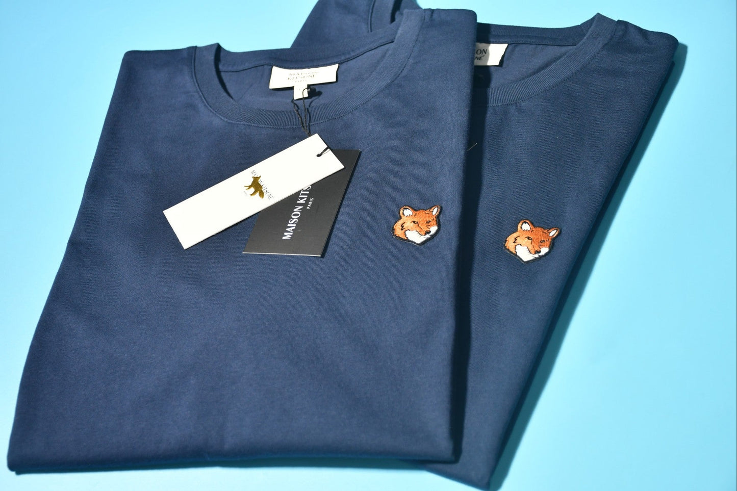 메종키츠네 싱글 헤드 로고 반팔티
