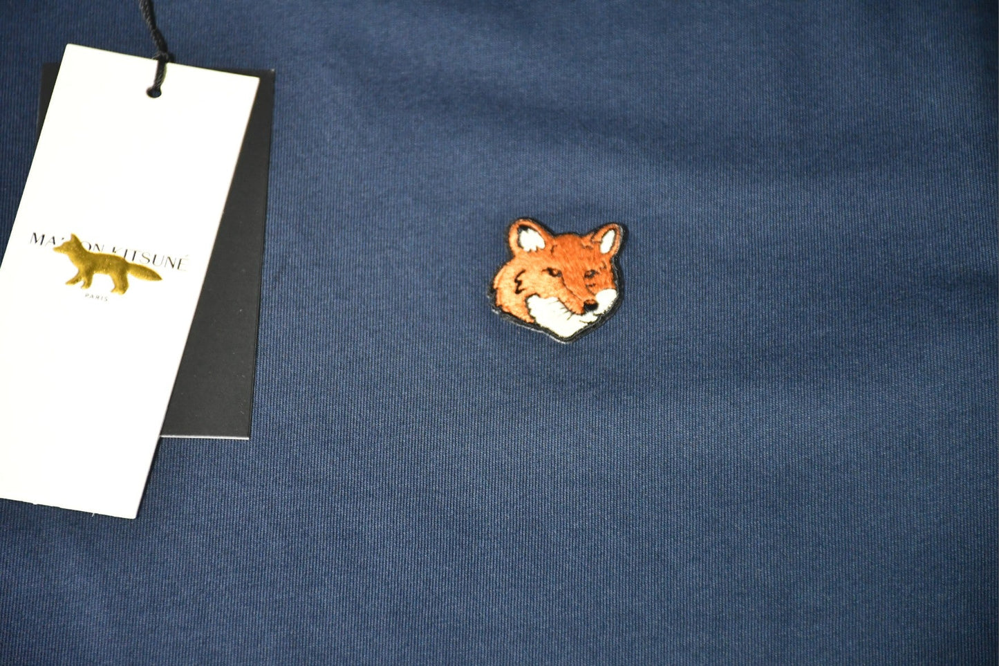 메종키츠네 싱글 헤드 로고 반팔티