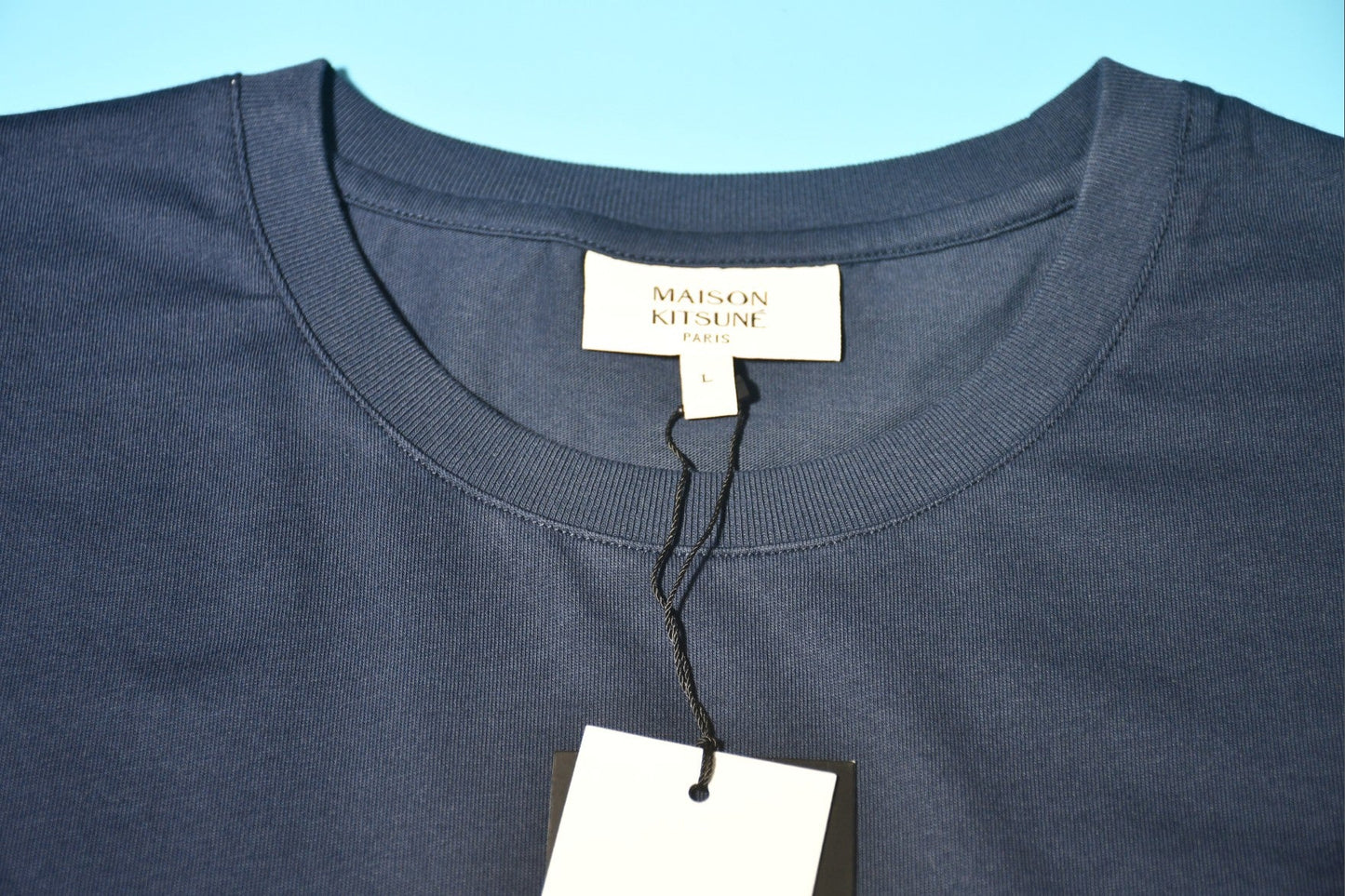 메종키츠네 싱글 헤드 로고 반팔티