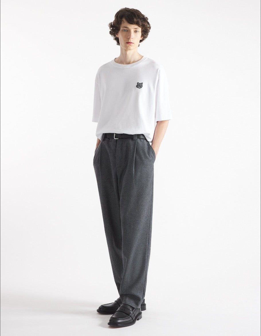 메종키츠네 그레이 폭스 오버핏 반팔티