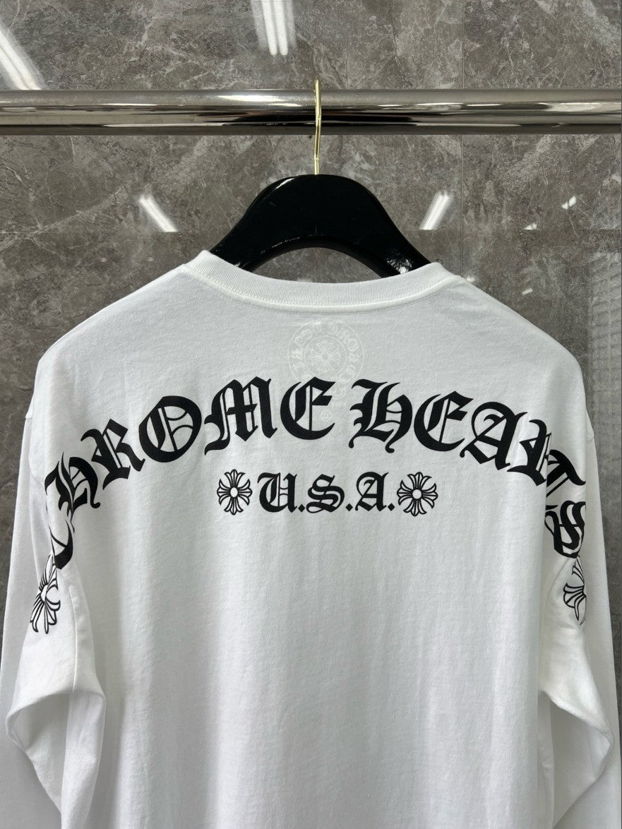 크롬하츠 포켓 로고 긴팔티