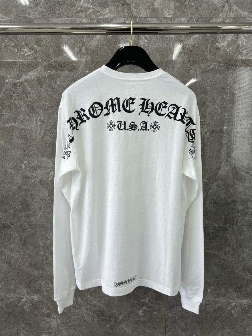 크롬하츠 포켓 로고 긴팔티