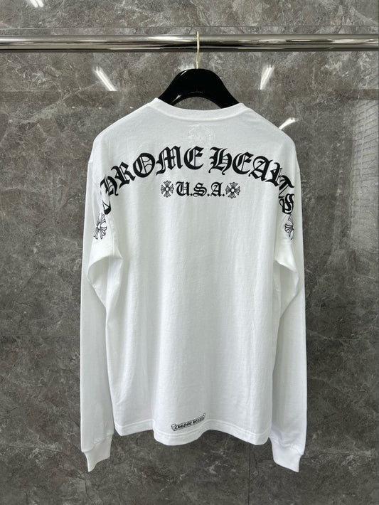 크롬하츠 포켓 로고 긴팔티