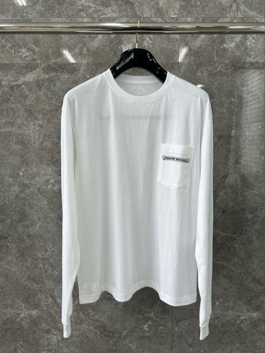 크롬하츠 포켓 로고 긴팔티