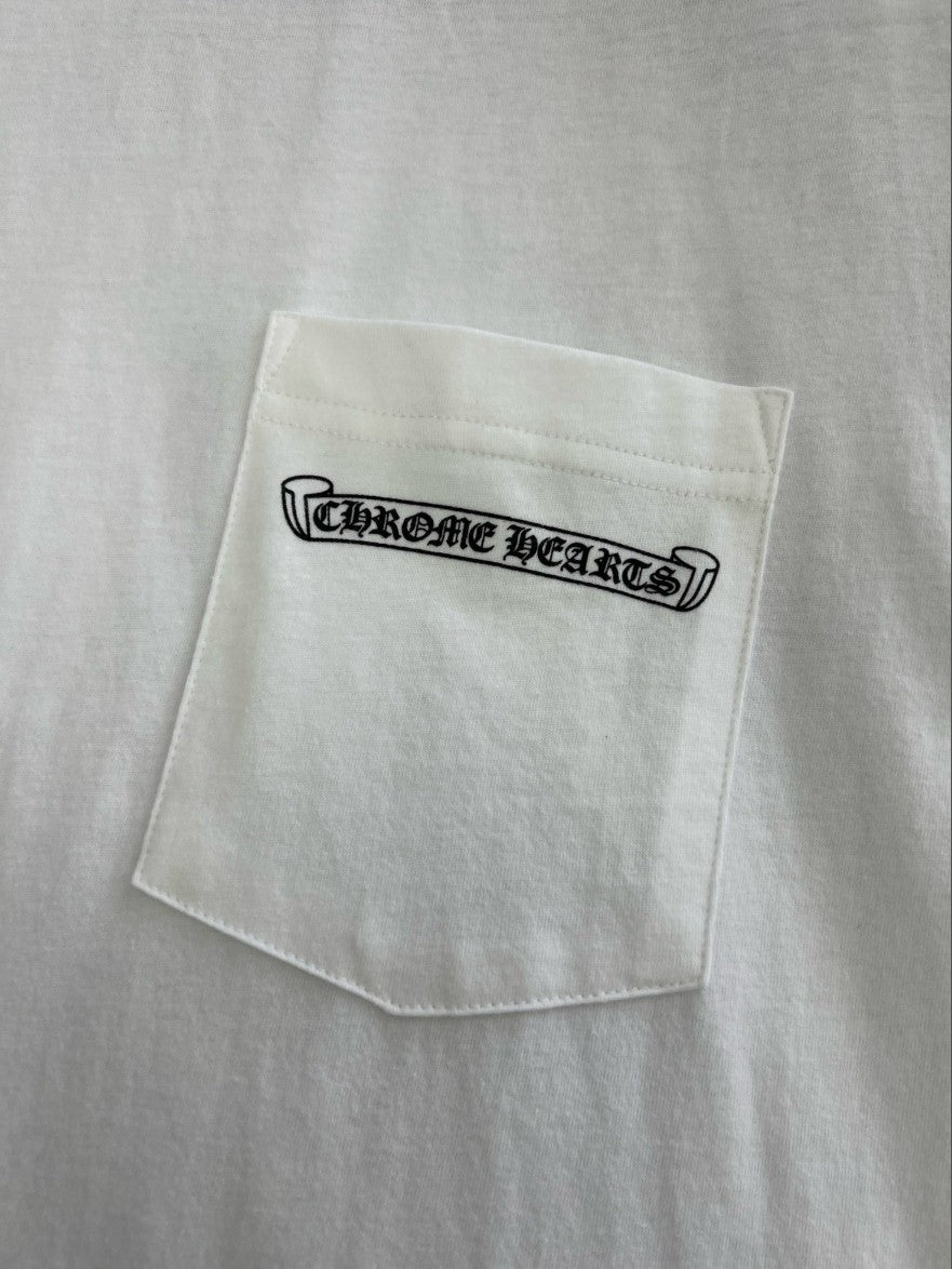 크롬하츠 포켓 로고 긴팔티