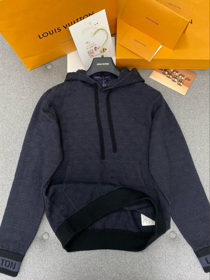 루이비통 LV 소매 로고 후드티