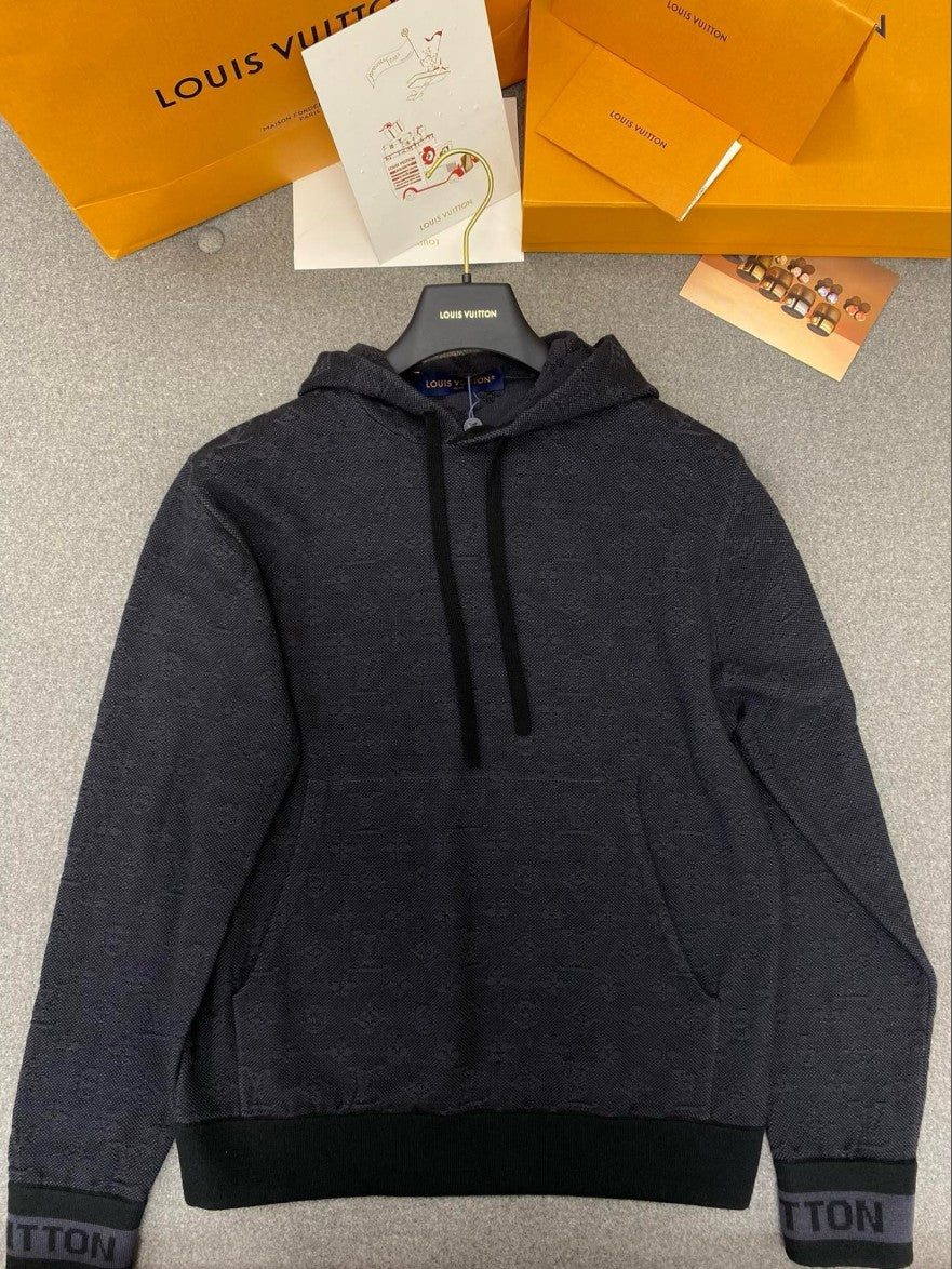루이비통 LV 소매 로고 후드티