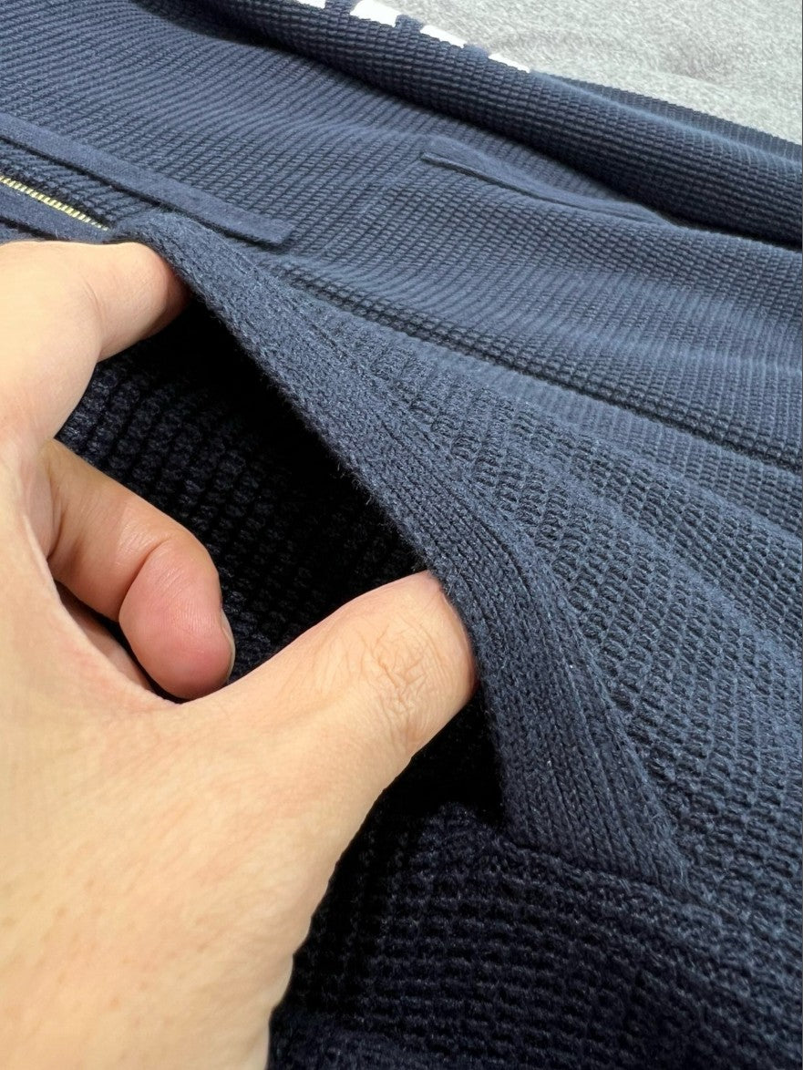 톰브라운 사선 완장 와플 후드 집업