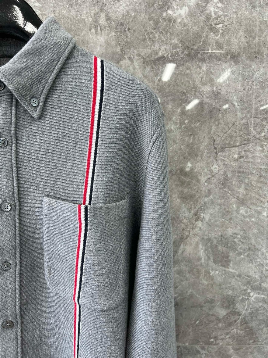 톰브라운 가슴 삼선 셔츠 남방 자켓