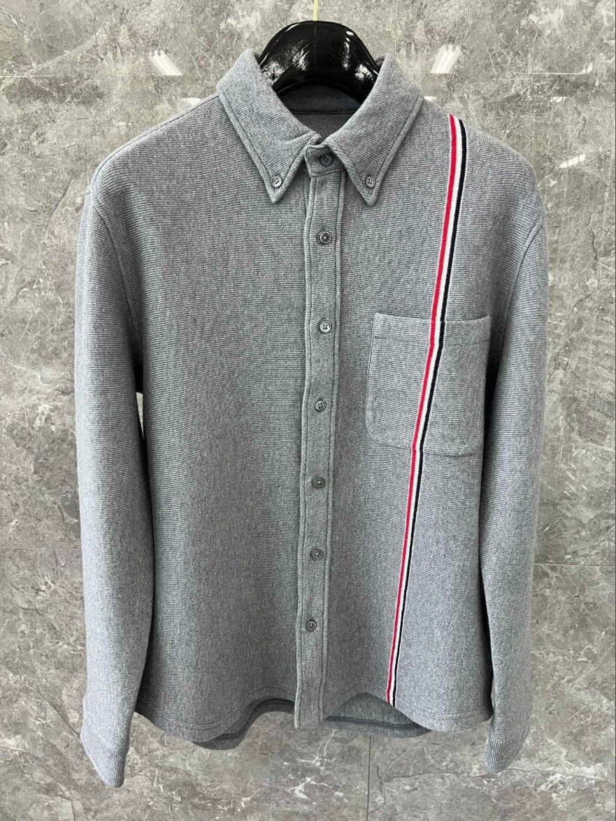 톰브라운 가슴 삼선 셔츠 남방 자켓