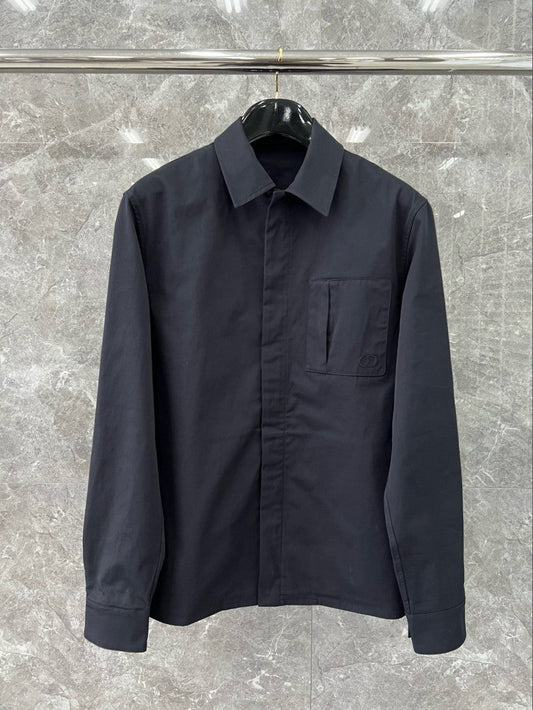 디올 CD 로고 포켓 카라 집업 자켓