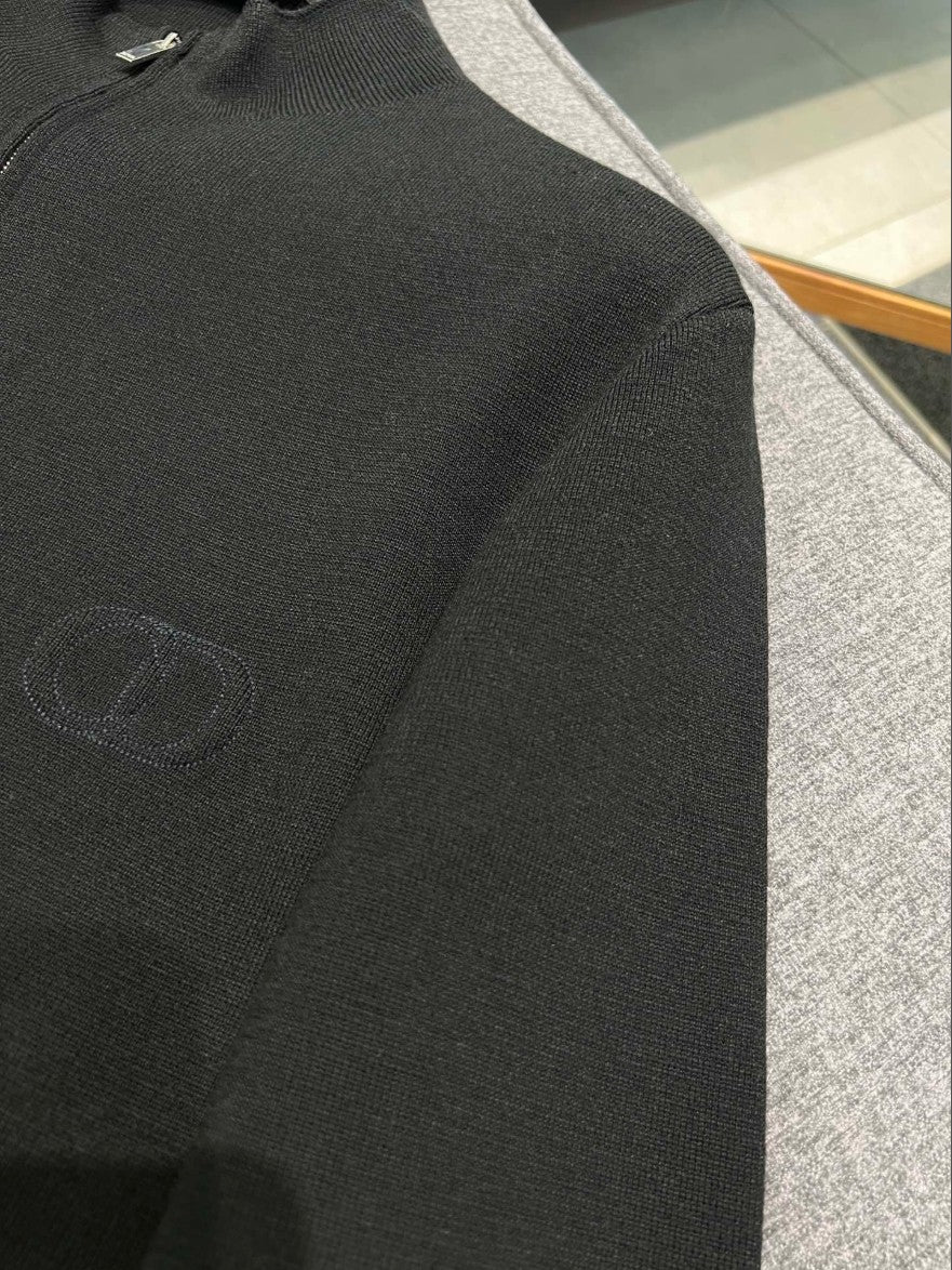 디올 투웨이 울 니트 집업