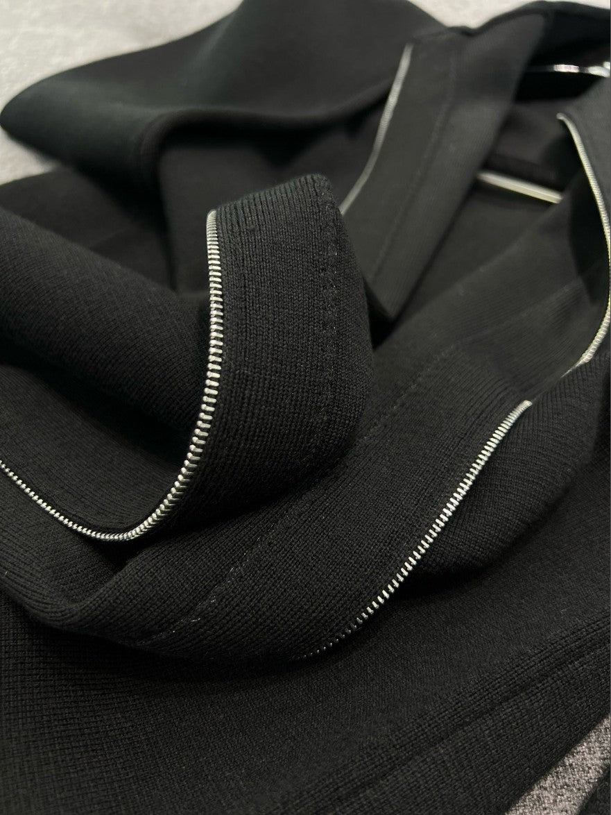 디올 투웨이 울 니트 집업