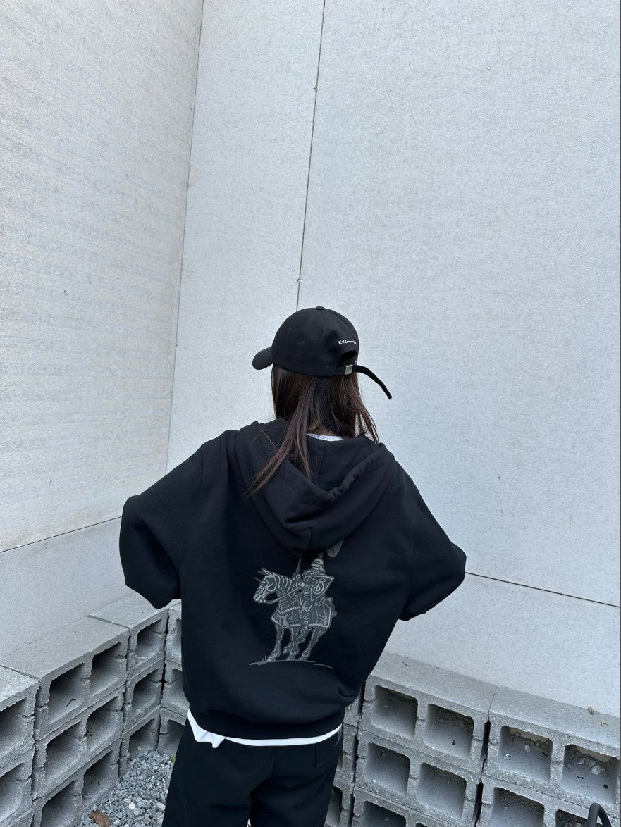 버버리 방패 로고 후드 집업