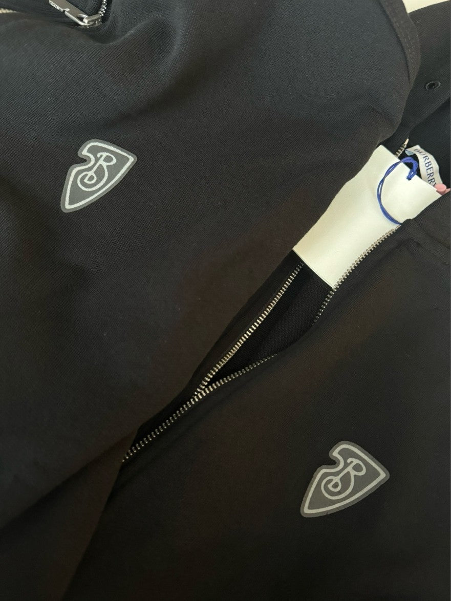 버버리 방패 로고 후드 집업