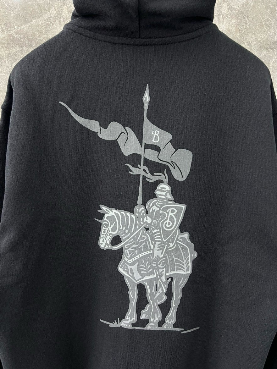 버버리 방패 로고 후드 집업